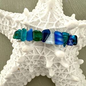 Surf Sea Glass Multicolor  Hair French Barrette